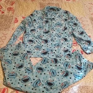 Cookie Monster Two piece Pajamas